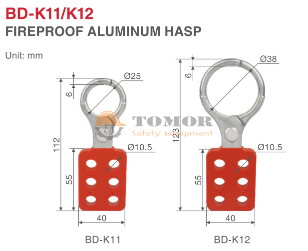 Khóa nhóm bằng nhôm 38mm BD-K12