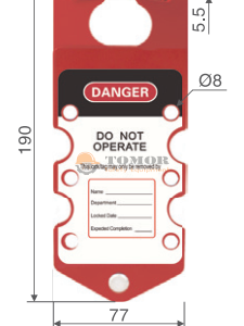 Khóa nhóm bằng nhôm có nhãn cảnh báo BD-K53