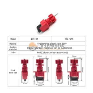 Khóa van bướm kẹp thép 40mm/28mm - BD-F34 2