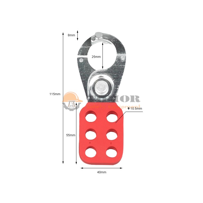 Khóa nhóm bằng thép, móc chốt, chuôi nhựa 38mm BD-K22 2