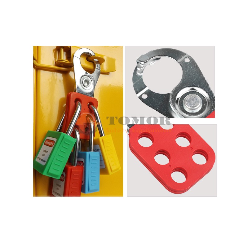 Khóa nhóm bằng thép, móc chốt, chuôi nhựa 25mm BD-K21 2