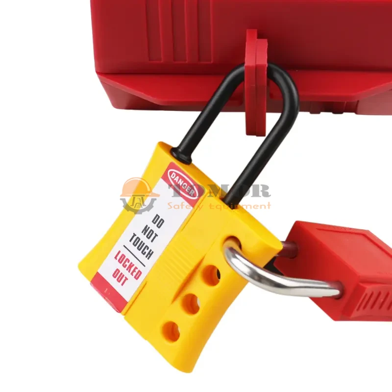 Khóa nhóm bằng nhựa nylon cách điện, in nhãn cảnh báo BD-K46 2