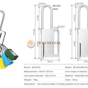 Khóa nhóm bằng thép 69mm 2