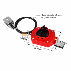 Khóa dây cáp tủ điện 4mm x 1m - BD-L63 2