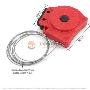 Khóa dây cáp bọc nhựa tự rút 2mm x 1.8m - BD-L41 2