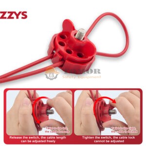 Khóa dây cáp bọc nhựa điều chỉnh đa năng 4mmx2m- BD-L31A 2
