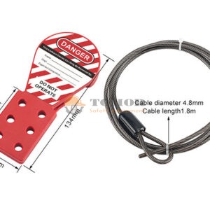 Khóa dây cáp bọc nhựa 4.8mm x 1.8m - BD-L62 2