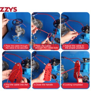 Khóa dây cáp bọc nhựa điều chỉnh đa năng 4mmx1.8m- BD-L21 3