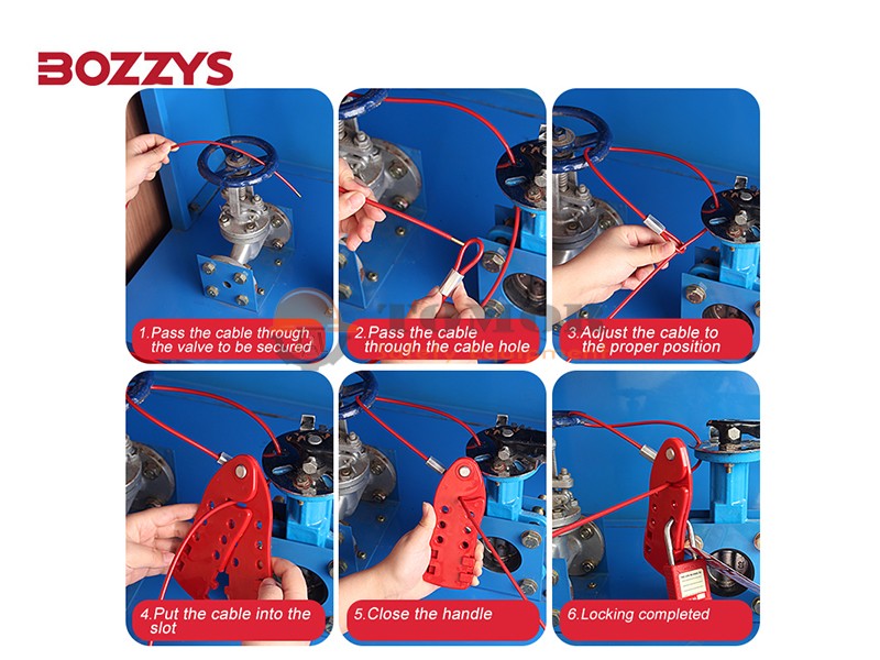 Khóa dây cáp bọc nhựa điều chỉnh đa năng 4mmx1.8m- BD-L21 3
