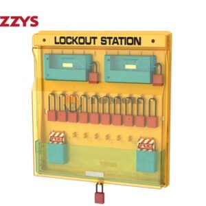 Trạm treo khóa BD-B203 16 padlock slot, 2 tagout box, 2 Storage Bin