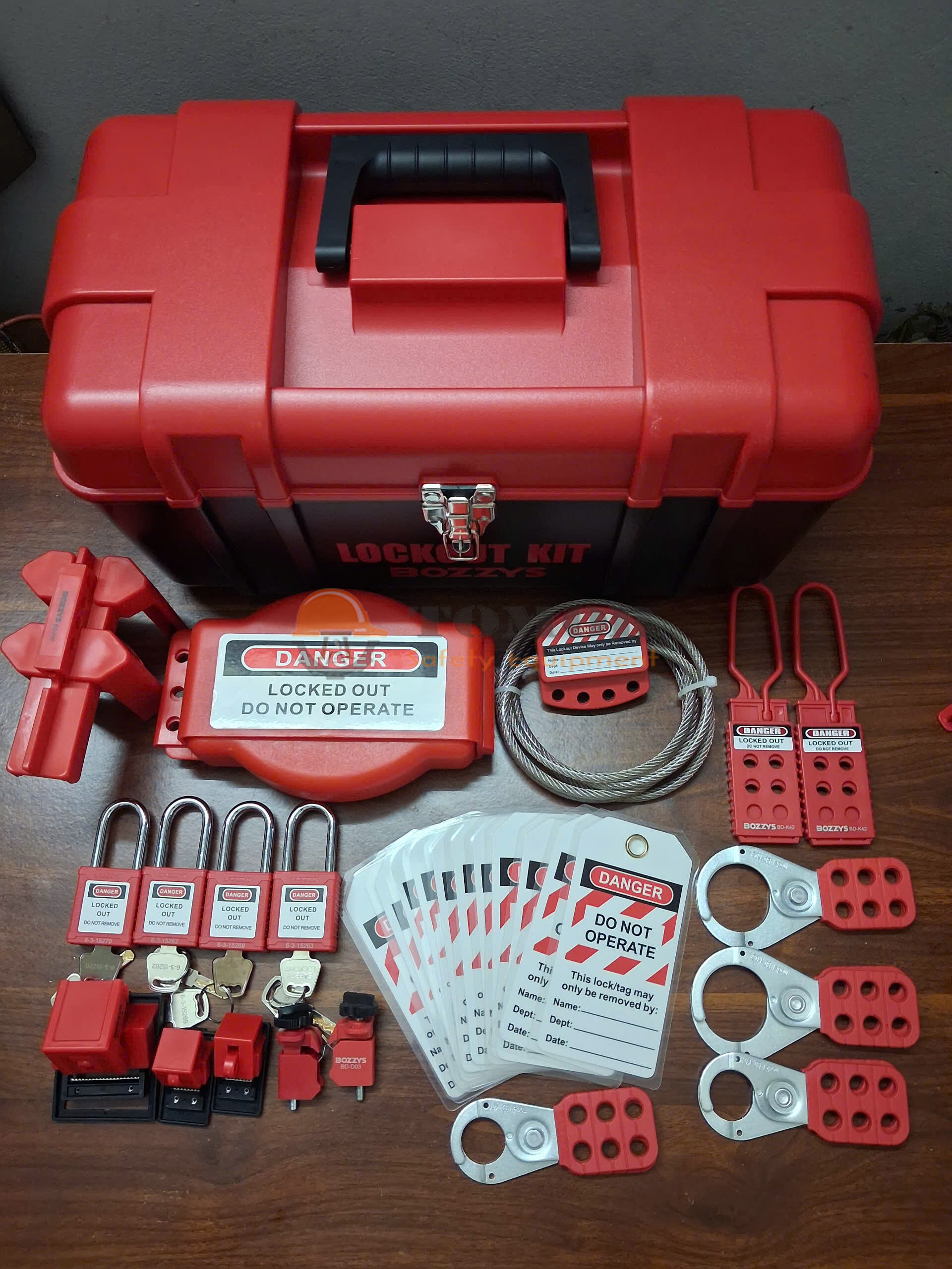 Bộ khóa lockout kit 5443 an toàn van và điện