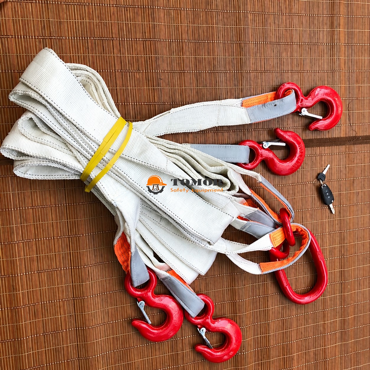 Sling cáp cẩu vải – Một loại phụ kiện thiết yếu hỗ trợ cẩu hàng