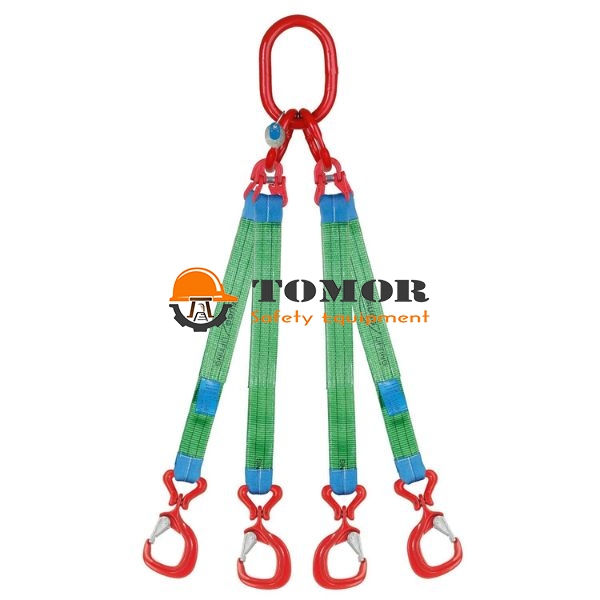 Sling cáp vải 4 chân 4 tấn